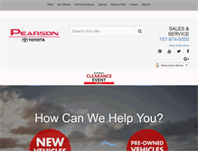 Tablet Screenshot of pearsontoyotascion.com